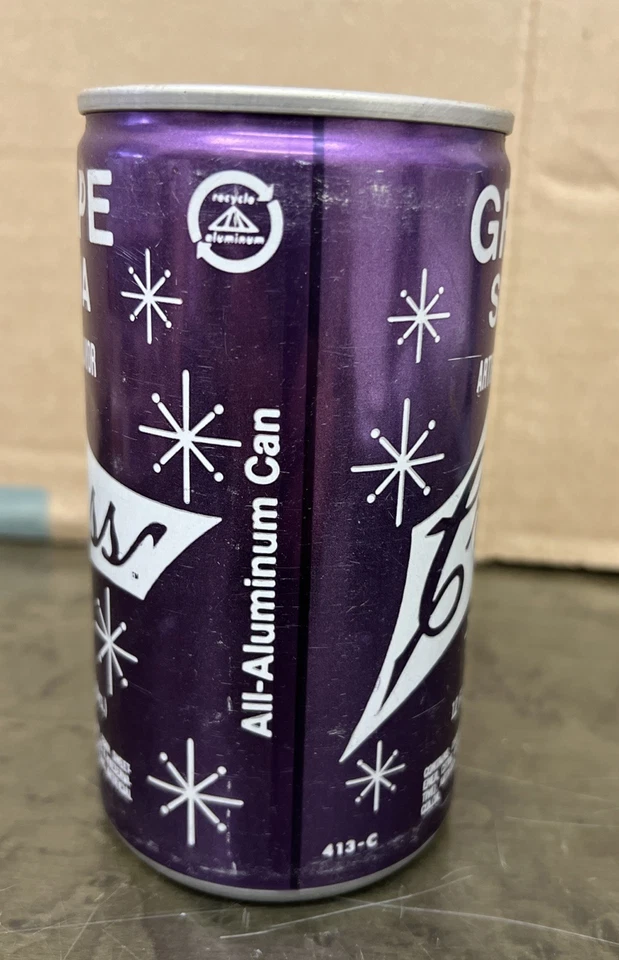 Lata de refresco de uva Coca Cola de colección 12 oz rara Foto 2 de 4