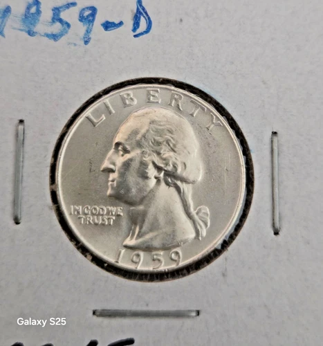 1959-D WASHINGTON QUARTER SUPERIOR BU KEY DATE COIN!!