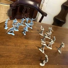 Vintage Marx  Civil War Blue and Gray toy soldiers