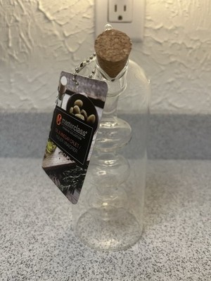 MasterClass Glass Oil Vinegar Cruet Bottle Cork Stopper Modern Kitchen
