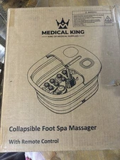 Medical king Foot Spa with Heat and Massage and Jets Includes A Remote Control