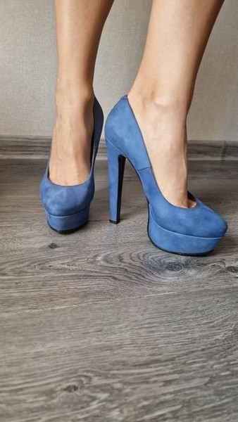 Women Nando muzi Heels Blue Suede 38
