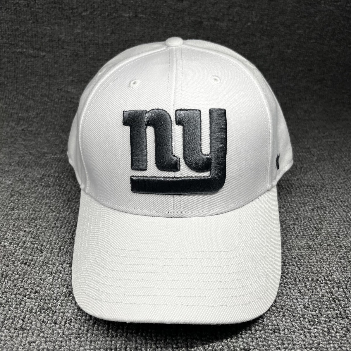 New York Giants '47 MVP Adjustable Hat White Black NY Logo NFL Strapback Cap
