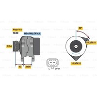 Bosch Generator Lichtmaschine 120A 14V FüR Opel Astra G CC Corsa C D