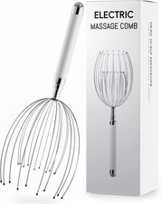 Head Massager Scalp, Electric Scalp Massager with 20 Metal Fingers   Head Scra