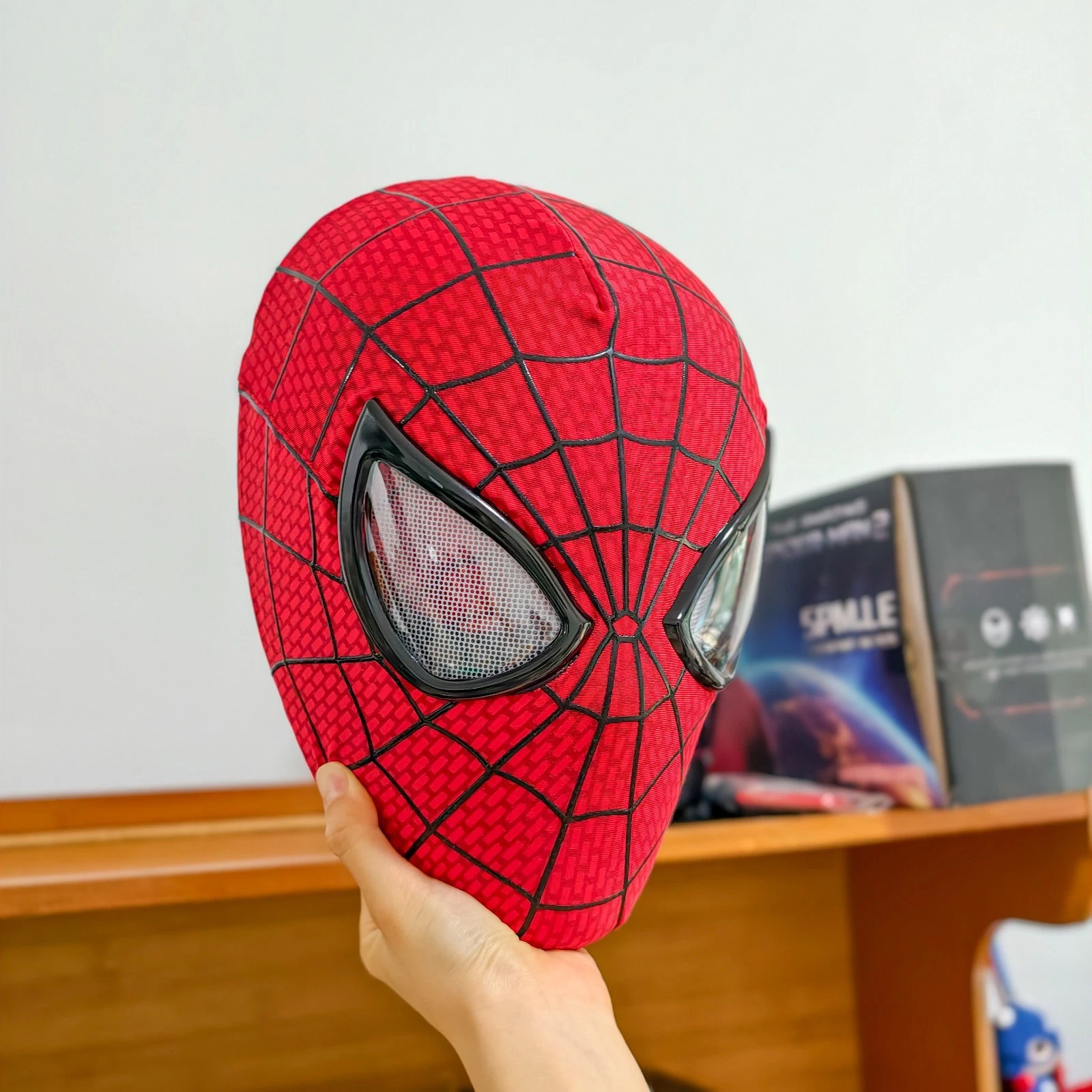Spider-Man Moving Eye Mask LED Remote Hyper Realistic TASM2 Movie Inspired
