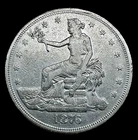 US 1876 P Trade Dollar Fine Details Silver $1.00 Coin
