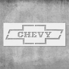 Custom Chevy Stencil Template Reusable  Arts & Crafts, Wall Art, Fabric Painting