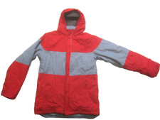 Columbia Alpine Action Jacket Boys X Large Black Gray Omni-Heat Hooded Winter