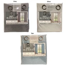 Member's Mark 100% Blackout Grommet Window Panel, 50"x84", 2pk