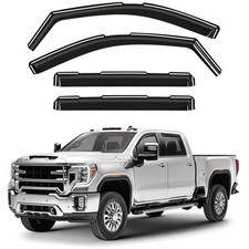 Sun Rain Visors Wind Rain Guards for 20-25 GMC Sierra 2500HD/3500HD Crew Cab