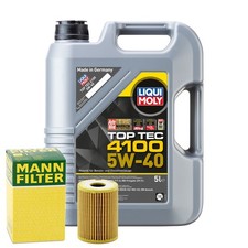 Motoröl 5W40 LIQUI MOLY Top Tec 4100 5L +MANN Ölfilter