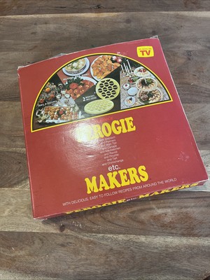 Action's Perogie Makers As Seen on TV New Unused w/ Recipes Vintage 1984