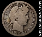1901-O Barber Quarter - Scarce  Semi-key  Better Date  No Reserve  #G8987