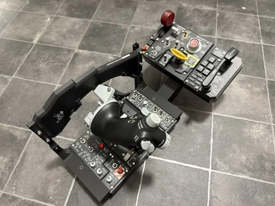 Winwing PTO2 Panel Mount for Orion 2 Throttle base - F16 Throttle Grip Version