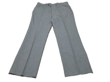 Vintage Men's Blue Dress Pants 36 x 29 Flat front Preppy Retro Made in USA