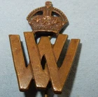 WW1 WOMENS WV WAR VOLUNTEER HOME FRONT MILITARY BADGE WORLD WAR I No 204175