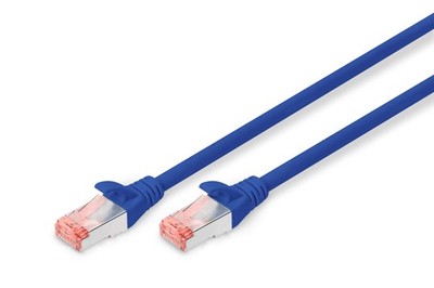 Digitus 10x Patch Kabel SFTP/PIMF CAT6 2m 4x2AWG 26/7 2xRJ45 blau blue