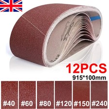915*100mm SANDING BELTS MIXED GRIT 40/60/80/120/150/240 ABRASIVE SANDER GRINDER