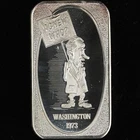 1 Ounce Silver Bar .999 Fine - 1973 Richard Nixon AGNEW WHO? Sign