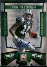 2010 Donruss Elite Armanti Edwards #150 Turn of The Century RC Auto /399