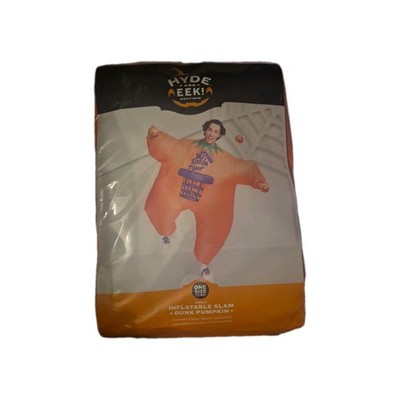 Adult Hyde & Eek Inflatable SLAM DUNK PUMPKIN Halloween Costume OSFM Blow Up 