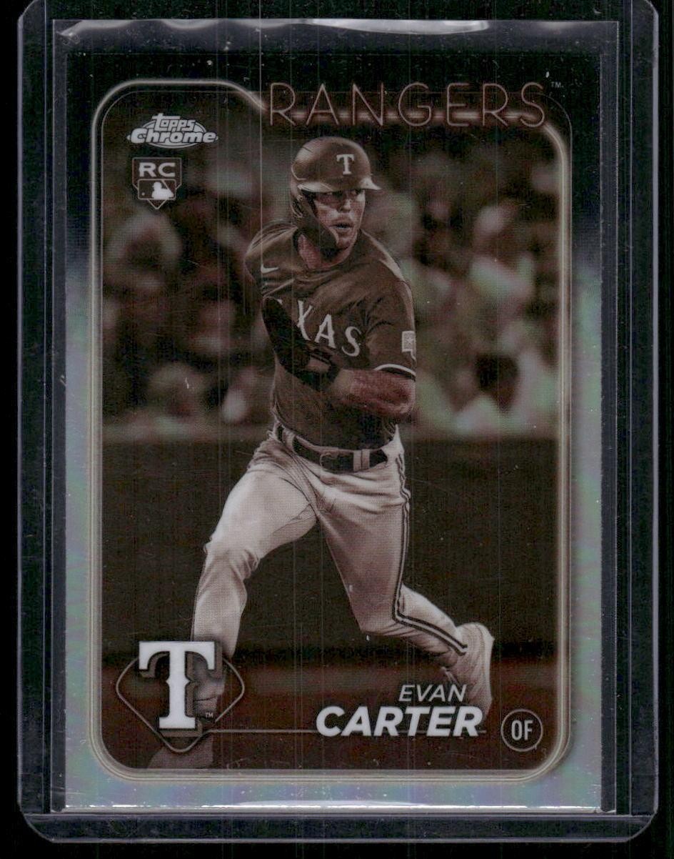 2024 Topps Chrome #136 Evan Carter Sepia Refractors