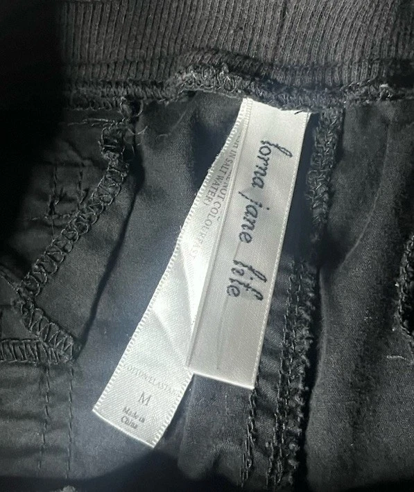 Pantalones de chándal Lorna Jane para mujer medianos negros tiro alto activos para salón damas Foto 3 de 4