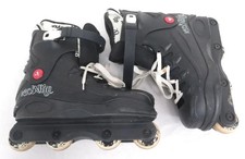 Airwalk Aggressive Inline Roller Skates Black White Lace Size 7 Model No. 254013