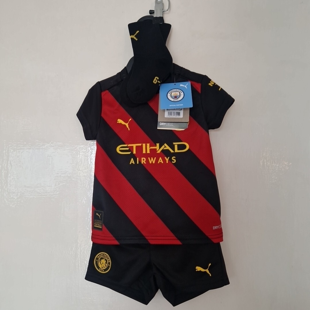 Manchester City Fc Away Babykit 2022-23 Puma Size 6-9 Months New