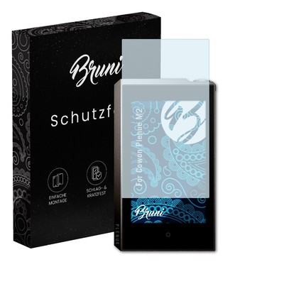 Bruni 2x Folie für Cowon Plenue M2 Schutzfolie Displayschutzfolie