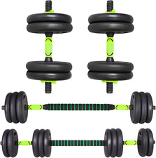 10 Kg Manubri Regolabili Con Barra Kit Manubri Con Impugnatura Antiscivolo, Set 