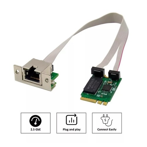 M.2 A+E KEY 2.5G Ethernet LAN Card RTL8125B Industrial Control Card PCI Expres - Picture 2 of 13