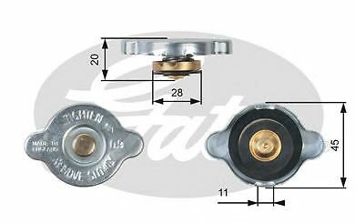 GATES RADIATOR CAP for HYUNDAI EXCEL 1.5 i 1989-1995 - Picture 2 of 8