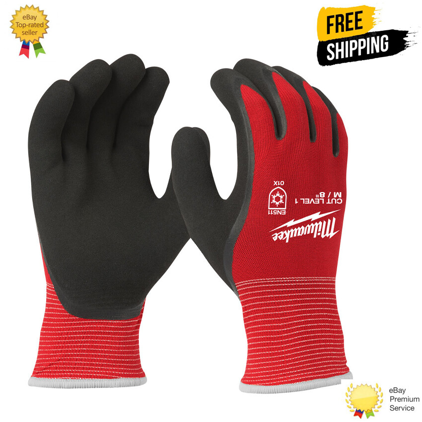 Milwaukee Winter Cut Resistant Level Dipped Gloves Milwaukee Work Gloves