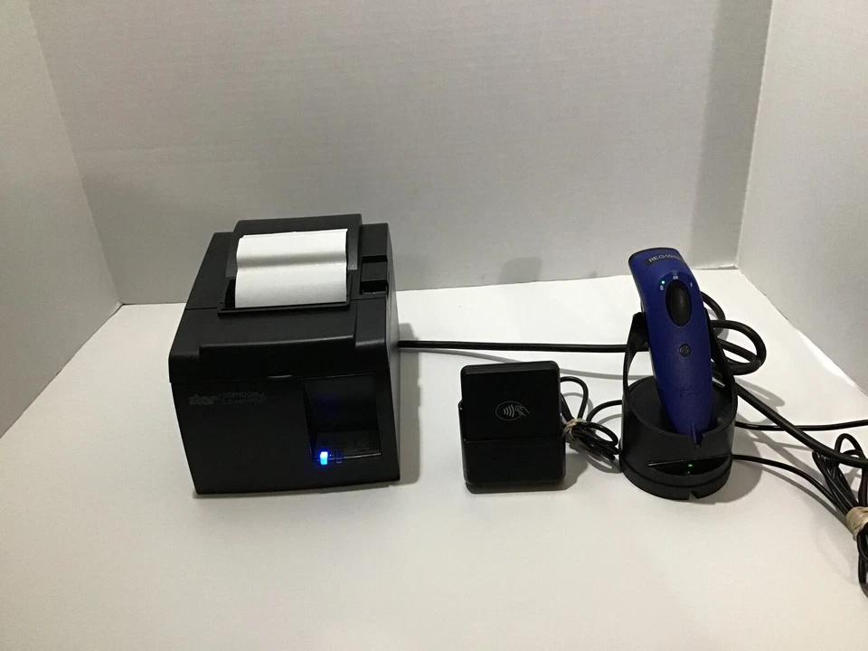 Impresora Térmica Star TSP100III,Lector de Tarjetas BBPAS CHB2x,Socket Soporte Móvil Foto 3 de 4