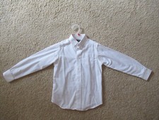 BOY CHAPS WHITE BUTTON DOWN COLLARED DRESS FORMAL SHIRT EUC 6