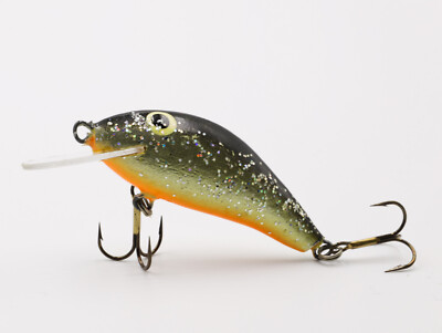 WOBBLER GOLD ASSAN FLAT 4,5cm 3,0g FLOATING 100% HANDGEMACHT von Baum gemacht !