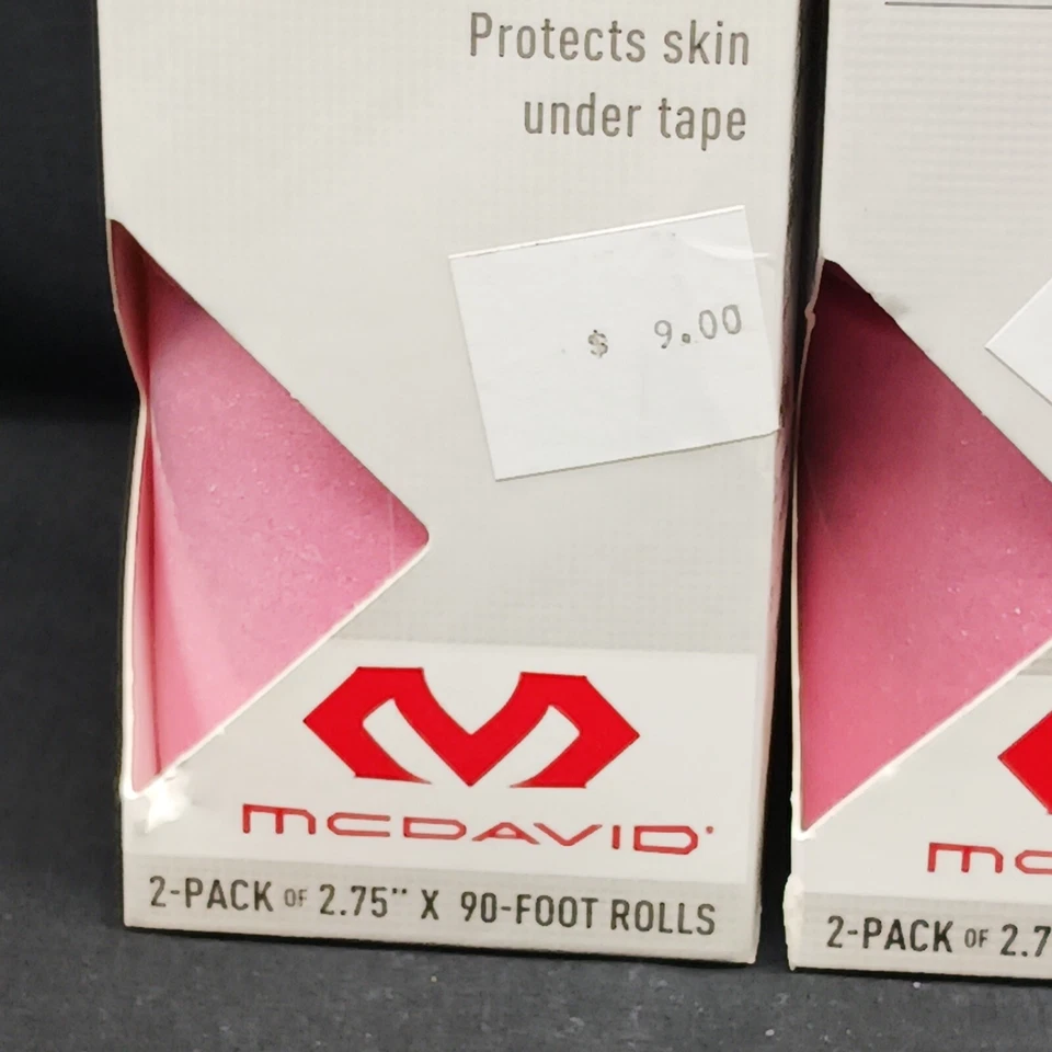 McDavid Under Wrap Pink 2-Pack of 2.75" x 90-Foot Rolls Lot of 2 - Image 3 of 4