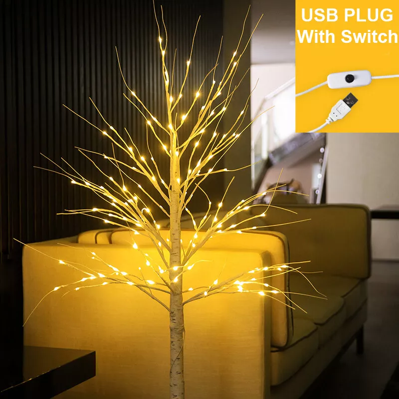 White led birch tree deals