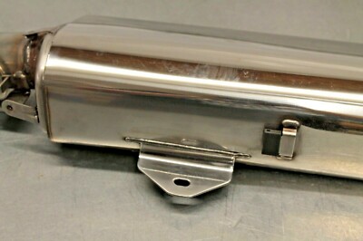 OEM 2019 Kawasaki Ninja Zx-6r/636 Stock Chrome Muffler With OEM 2019 Kawasaki Ninja Zx-6r/636 Stock Chrome Muffler With