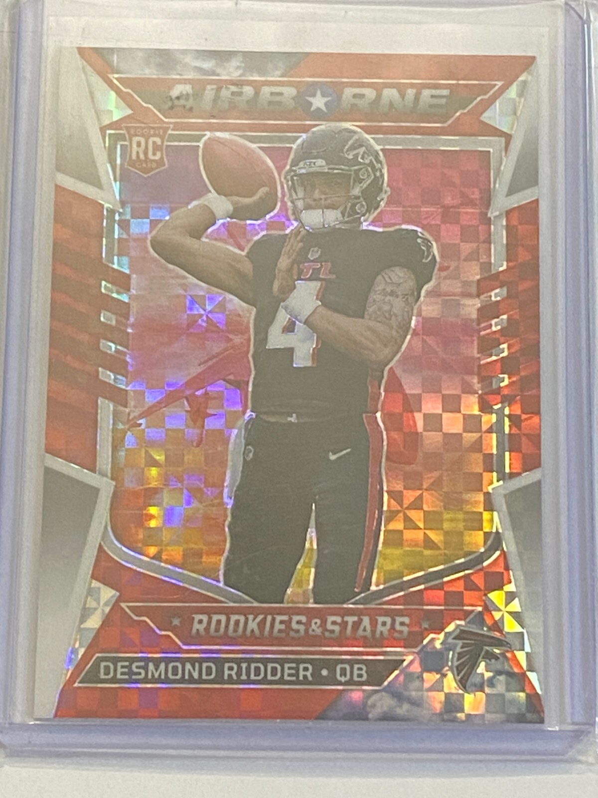 2022 Panini Rookies & Stars Football Red Checker Airborne #AI-18 Desmond RIDDER