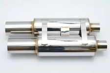 1320 Twin Exit Apexi style N1 evolution muffler 2.5 inch universal rx7 FD 240sx