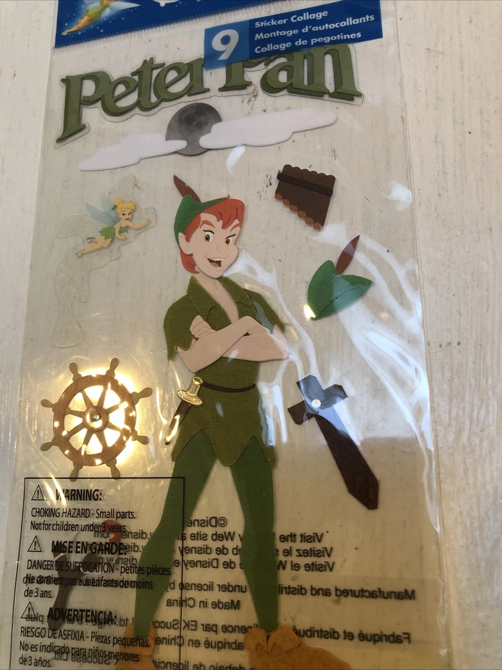 Álbum de recortes pegatinas 3D vintage y raras Peter Pan adornos Foto 2 de 4