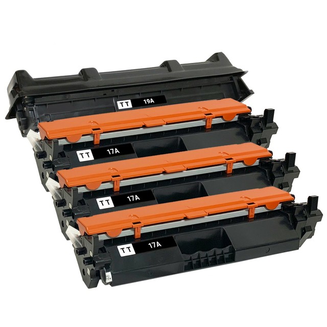 3 x CF217A Toner Cartridge & 1 x CF219A Drum Unit for HP 17A 19A M102W M130FW | eBay