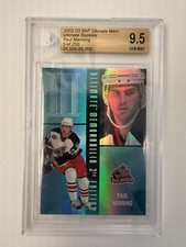 PAUL MANNING 2002-03 BAP ULTIMATE MEMORABILIA ULTIMATE ROOKIES Hockey Card
