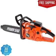 Pretend Play Toy Chainsaw Rotating Plastic Chain Pull Cord & Realistic Sounds
