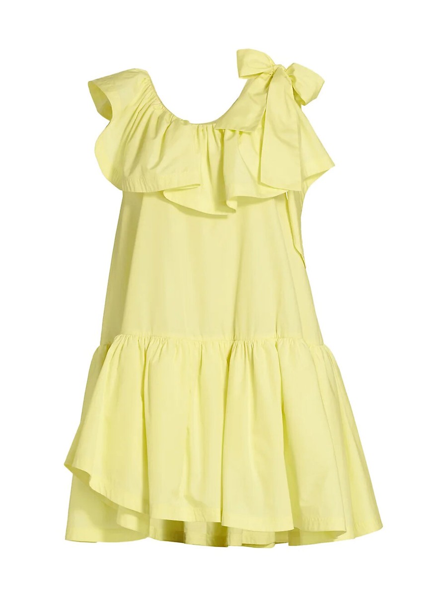 3.1 phillip.lim ドレス ワンピース 黄色 yellow 3.1 Phillip Lim Asymmetric Ruffle Cotton Mini Dress Size 8