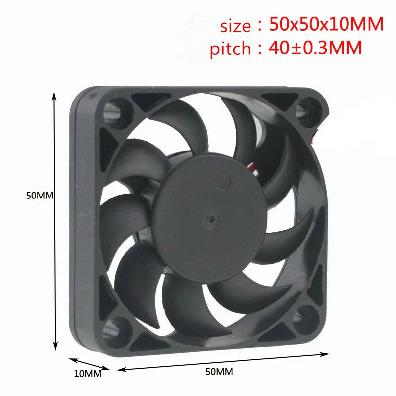 DC 5V 0.18A 5000rpm 5cm 50X50X10MM USB sleeve brushless cooling fan - Image 3 of 4