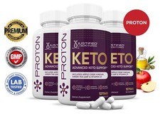 Proton Keto ACV Pills 1275 MG Stronger Than Gummies Keto Support 3 Bottles